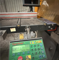 TigerStop controls and saw material table