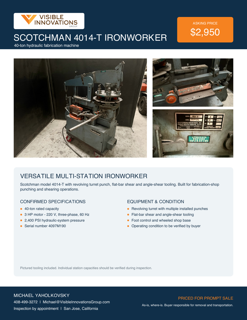 Preview of the Scotchman 4014-T sales flyer